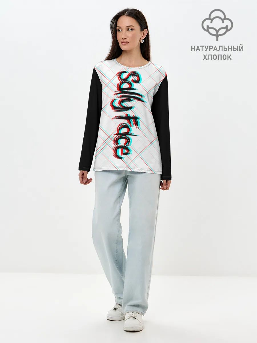 Лонгслив женский. Хлопок / SALLY FACE.