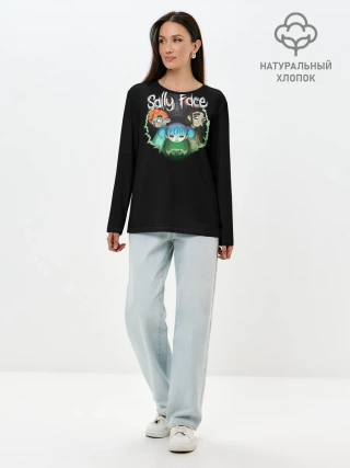 Лонгслив женский. Хлопок / Todd,Sally,Larry