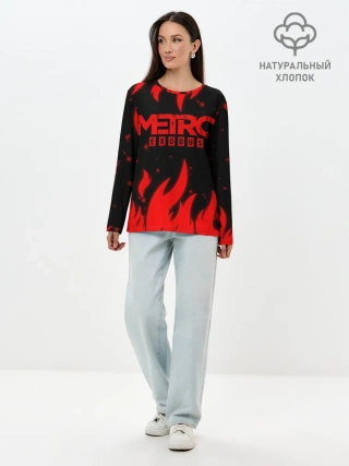 Лонгслив женский. Хлопок / METRO