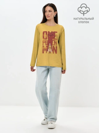 Лонгслив женский. Хлопок / ВАН ПАНЧ МЭН