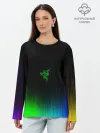 Лонгслив женский. Хлопок / RAZER NEON