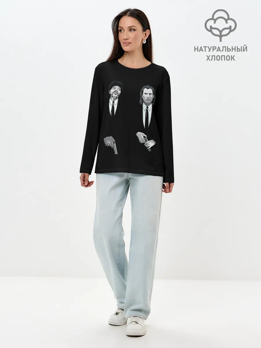 Лонгслив женский. Хлопок / Pulp Fiction - Art 3