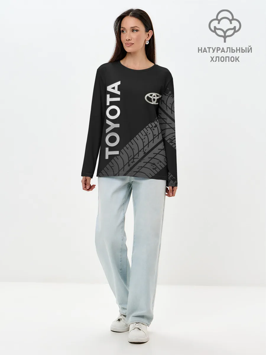 Лонгслив женский. Хлопок / Toyota