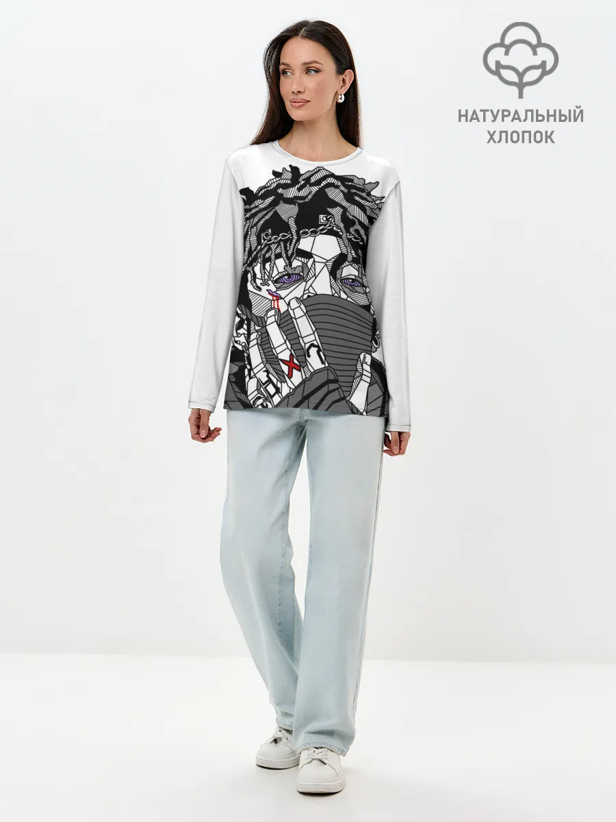 Лонгслив женский. Хлопок / Scarlxrd