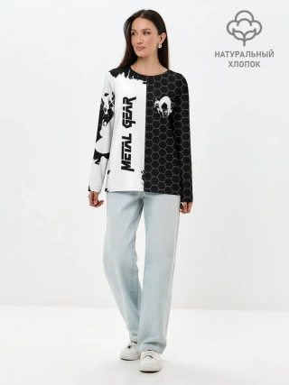 Лонгслив женский. Хлопок / METAL GEAR SOLID
