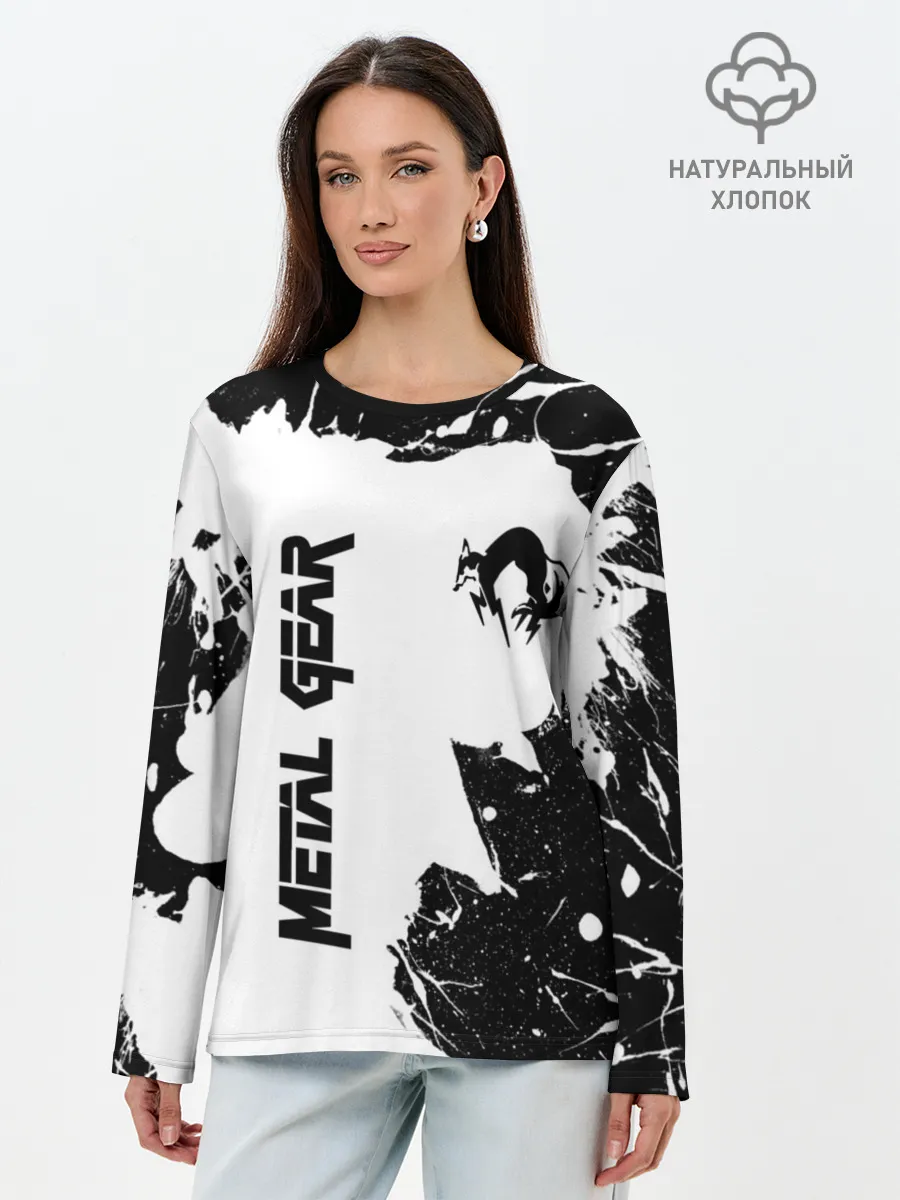 Лонгслив женский. Хлопок / METAL GEAR SOLID
