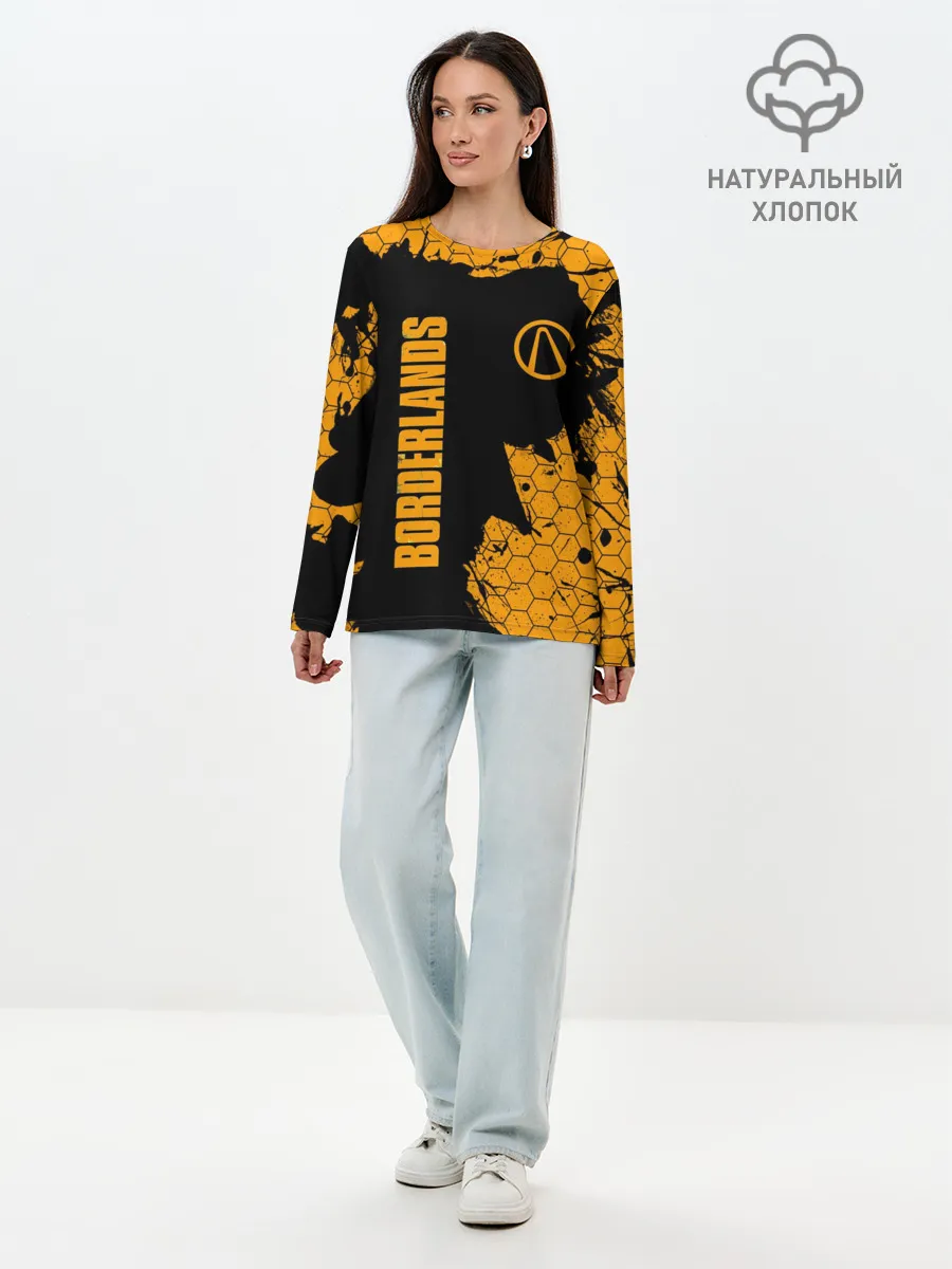 Лонгслив женский. Хлопок / BORDERLANDS
