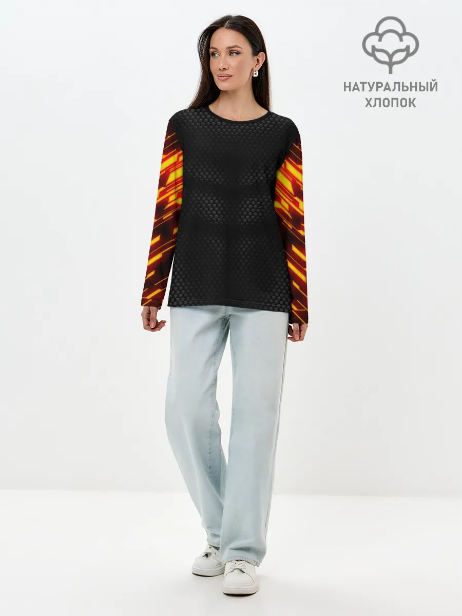 Лонгслив женский. Хлопок / СТАЛЬНАЯ БРОНЯ