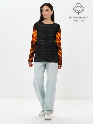 Лонгслив женский. Хлопок / СТАЛЬНАЯ БРОНЯ