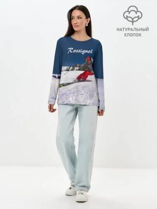 Лонгслив женский. Хлопок / Rossignol