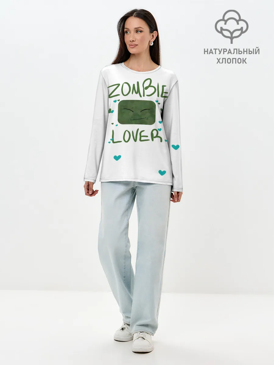 Лонгслив женский. Хлопок / Zombie Lover