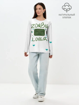 Лонгслив женский. Хлопок / Zombie Lover
