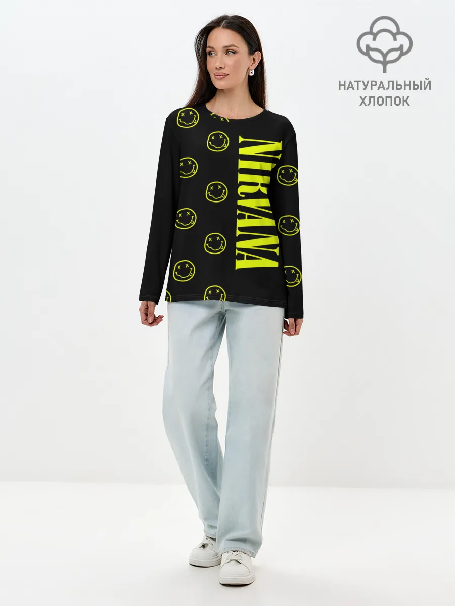 Лонгслив женский. Хлопок / Nirvana 2
