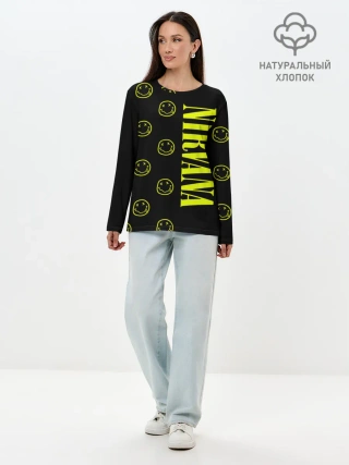 Лонгслив женский. Хлопок / Nirvana 2