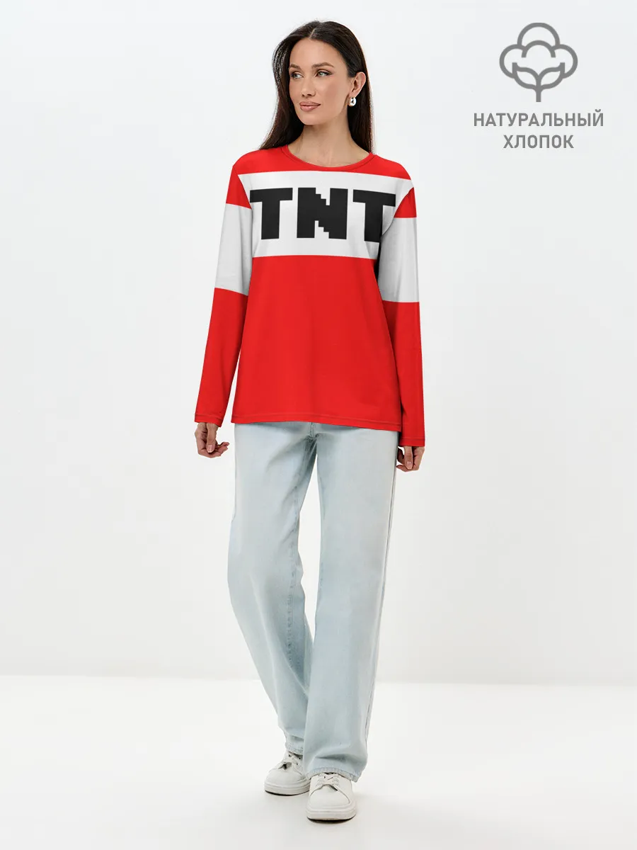 Лонгслив женский. Хлопок / TNT