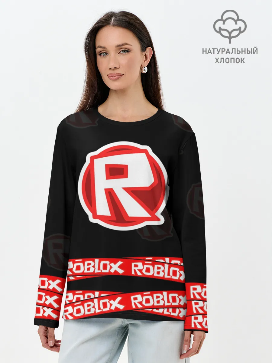 Лонгслив женский. Хлопок / Roblox 2