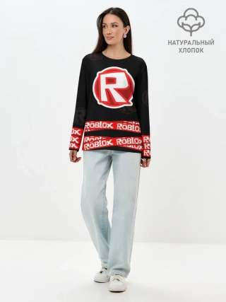 Лонгслив женский. Хлопок / Roblox 2