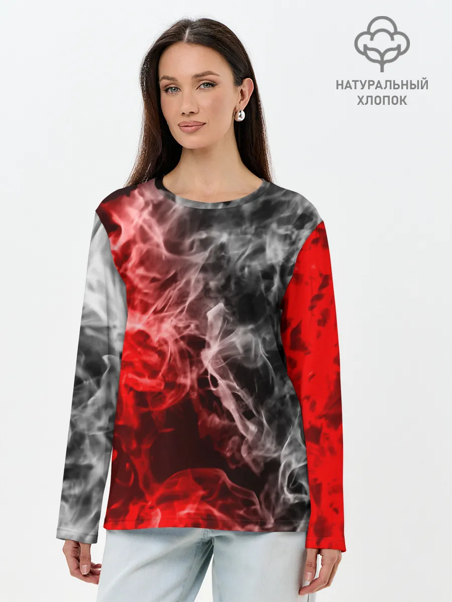 Лонгслив женский. Хлопок / БИТВА ОГНЕЙ