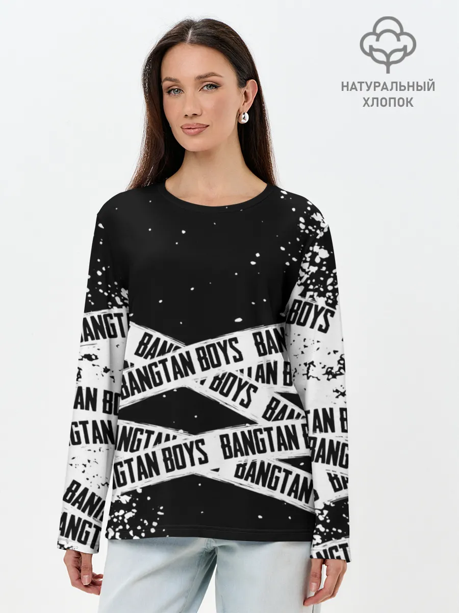 Лонгслив женский. Хлопок / BTS / БТС