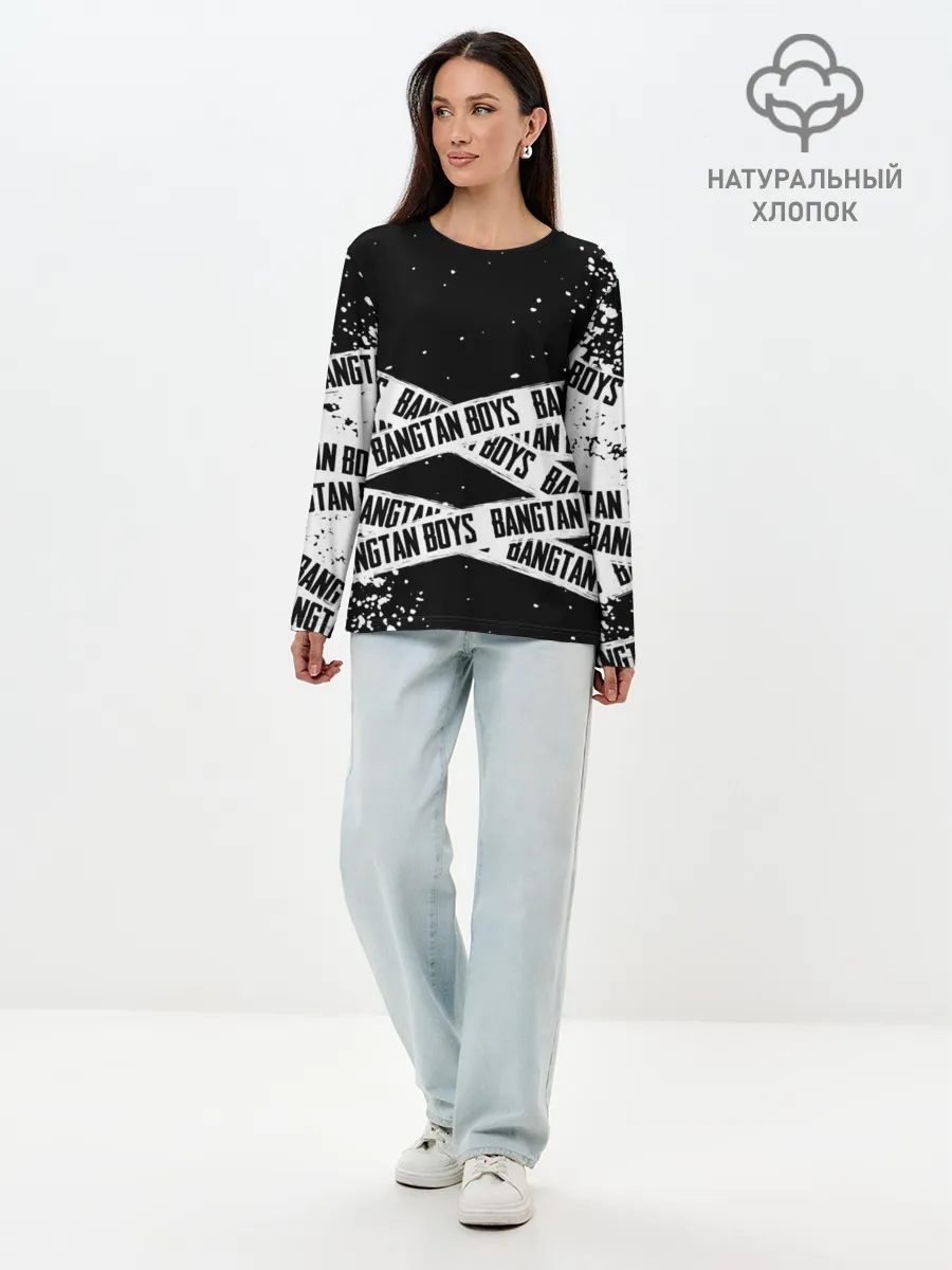 Лонгслив женский. Хлопок / BTS / БТС