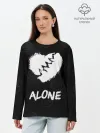 Лонгслив женский. Хлопок / Alone