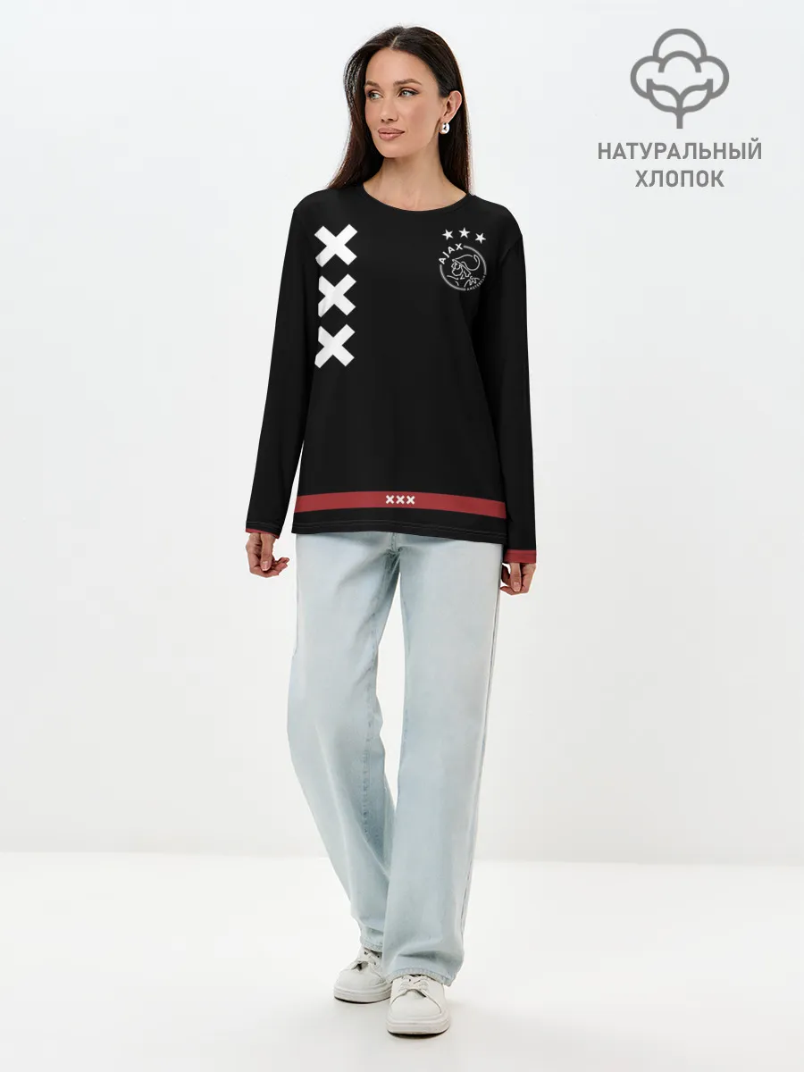 Лонгслив женский. Хлопок / Ajax Amsterdam