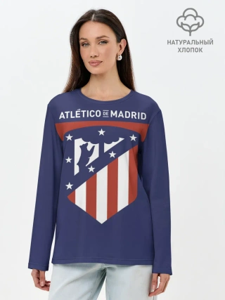 Лонгслив женский. Хлопок / Atletico de Madrid