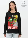 Лонгслив женский. Хлопок / Селфи
