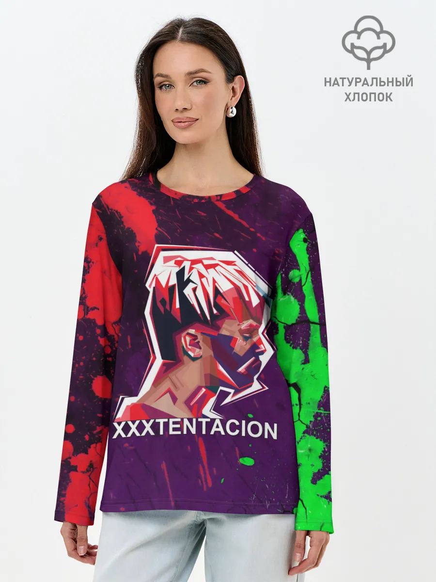Лонгслив женский. Хлопок / XXXTENTACION.