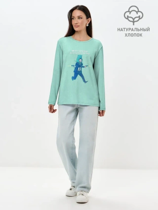 Лонгслив женский. Хлопок / Джон Уик