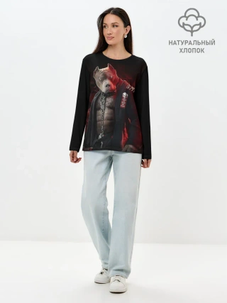 Лонгслив женский. Хлопок / The Animals