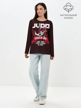 Лонгслив женский. Хлопок / Дзюдо