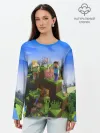 Лонгслив женский. Хлопок / MINECRAFT
