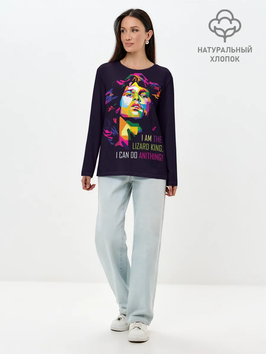 Лонгслив женский. Хлопок / Джим Моррисон