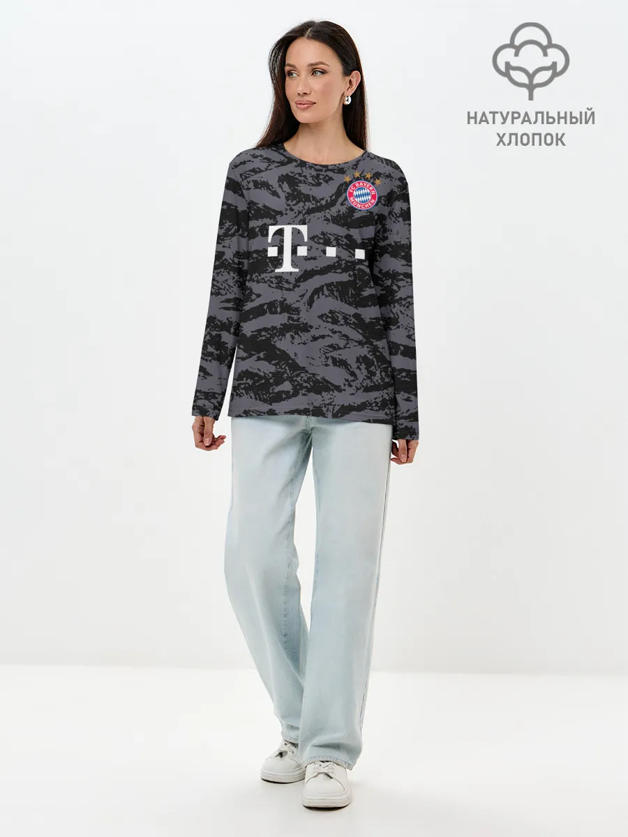 Лонгслив женский. Хлопок / Bayern away gk 18-19