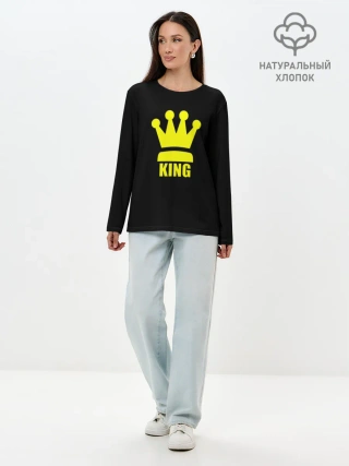 Лонгслив женский. Хлопок / King