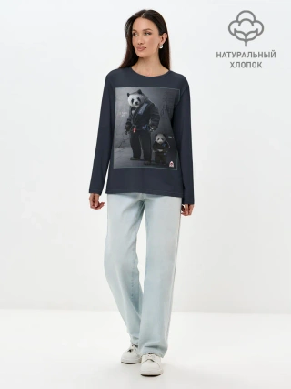 Лонгслив женский. Хлопок / PANDA
