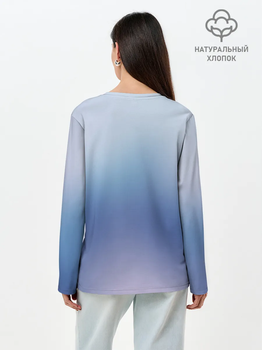 Лонгслив женский. Хлопок / Мистик