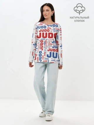 Лонгслив женский. Хлопок / Дзюдо