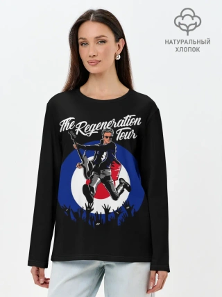 Лонгслив женский. Хлопок / Доктор Кто