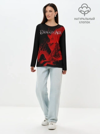 Лонгслив женский. Хлопок / Dragon Age