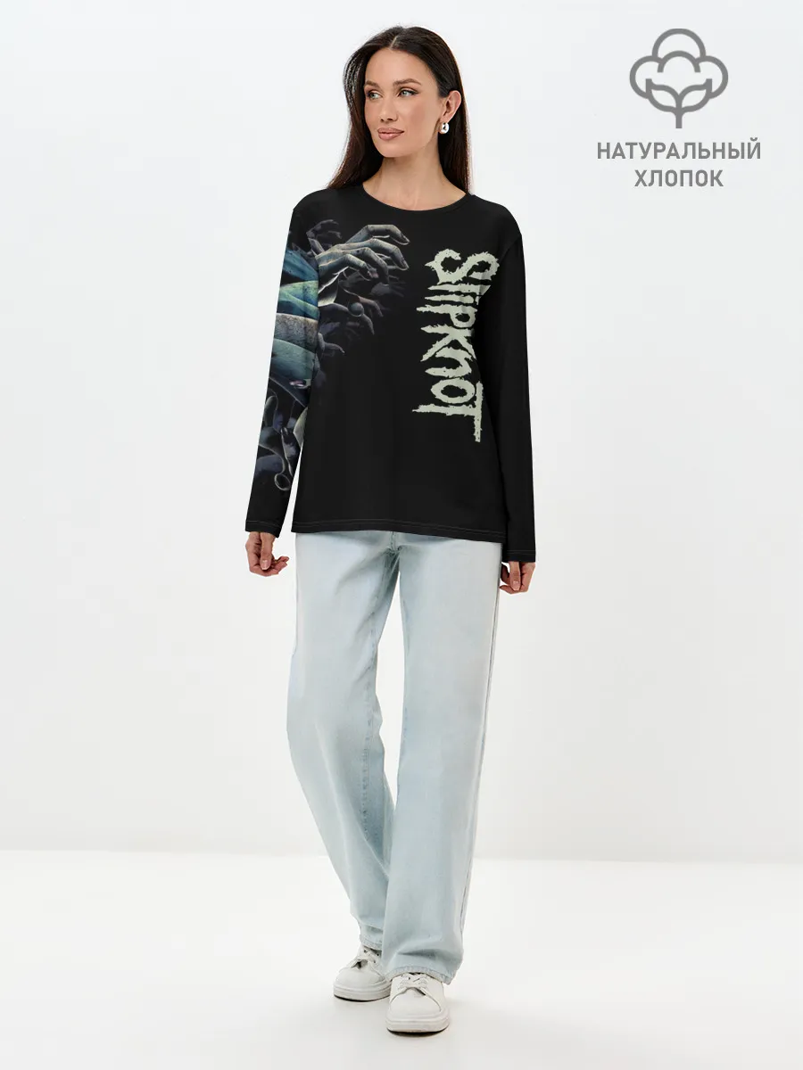 Лонгслив женский. Хлопок / Slipknot.