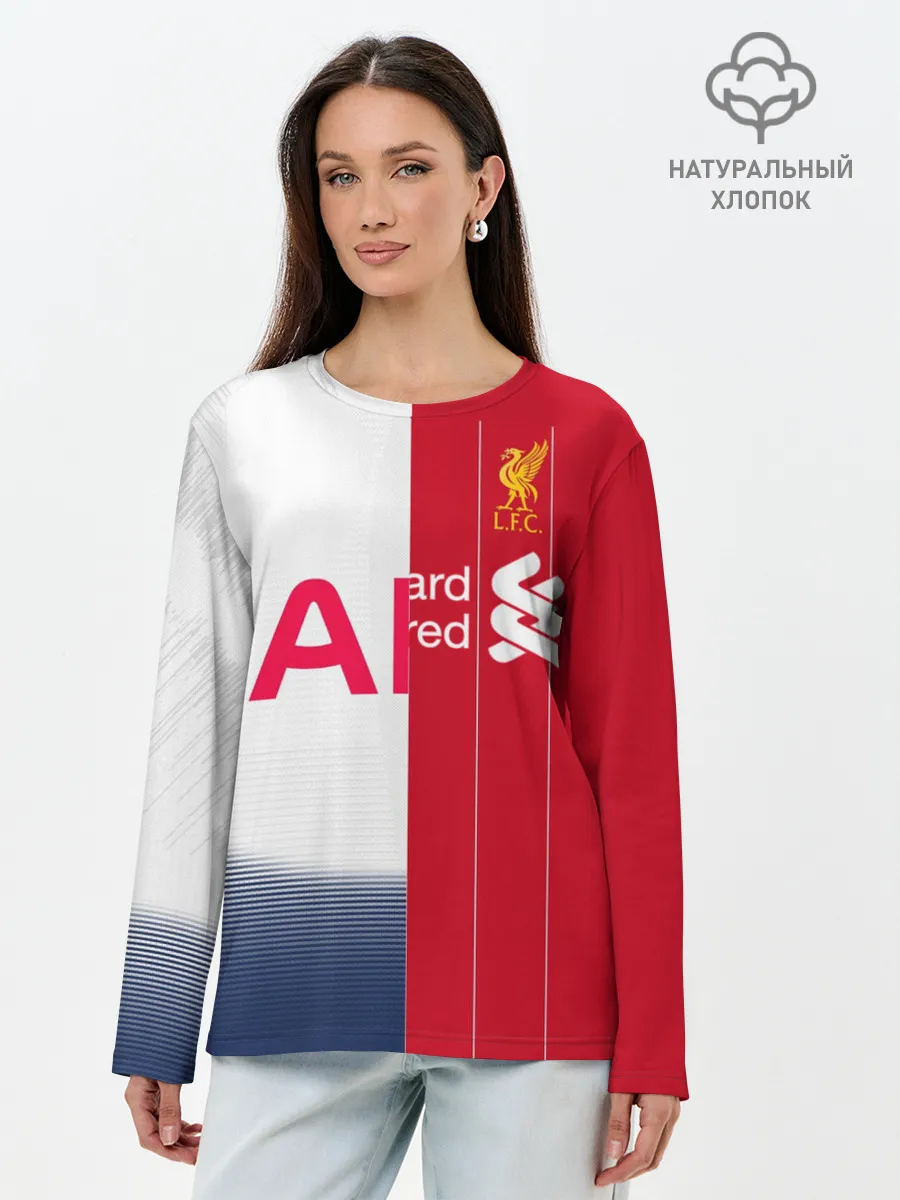 Лонгслив женский. Хлопок / Liverpool vs Tottenham