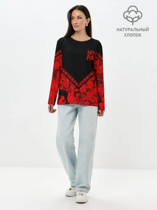 Лонгслив женский. Хлопок / SENPAI