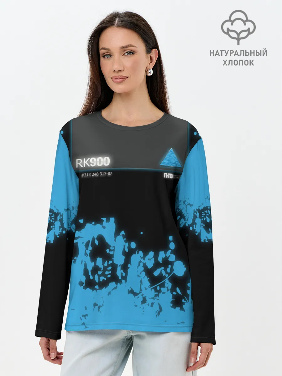 Лонгслив женский. Хлопок / Detroit: Become Human.