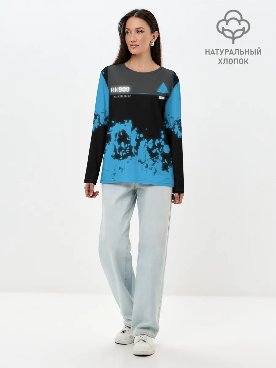 Лонгслив женский. Хлопок / Detroit: Become Human.