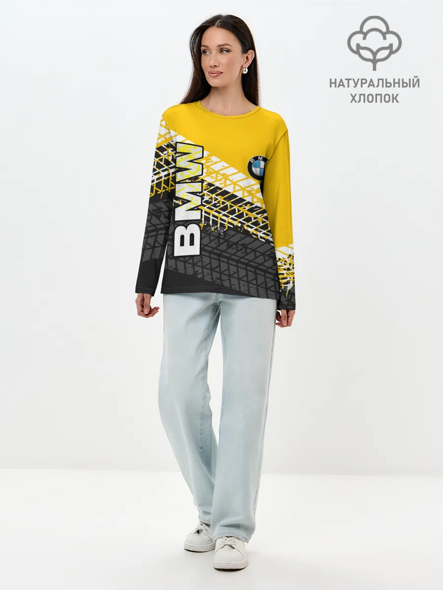 Лонгслив женский. Хлопок / BMW