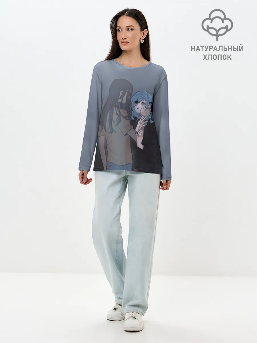 Лонгслив женский. Хлопок / Sally Love