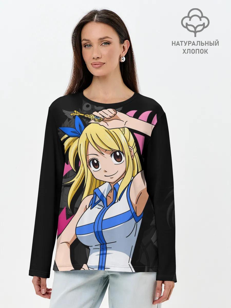 Лонгслив женский. Хлопок / Fairy Tail, Люси