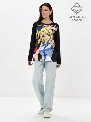 Лонгслив женский. Хлопок / Fairy Tail, Люси